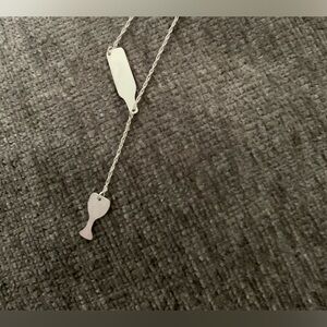 Wine pouring into glass necklace! Silver necklace